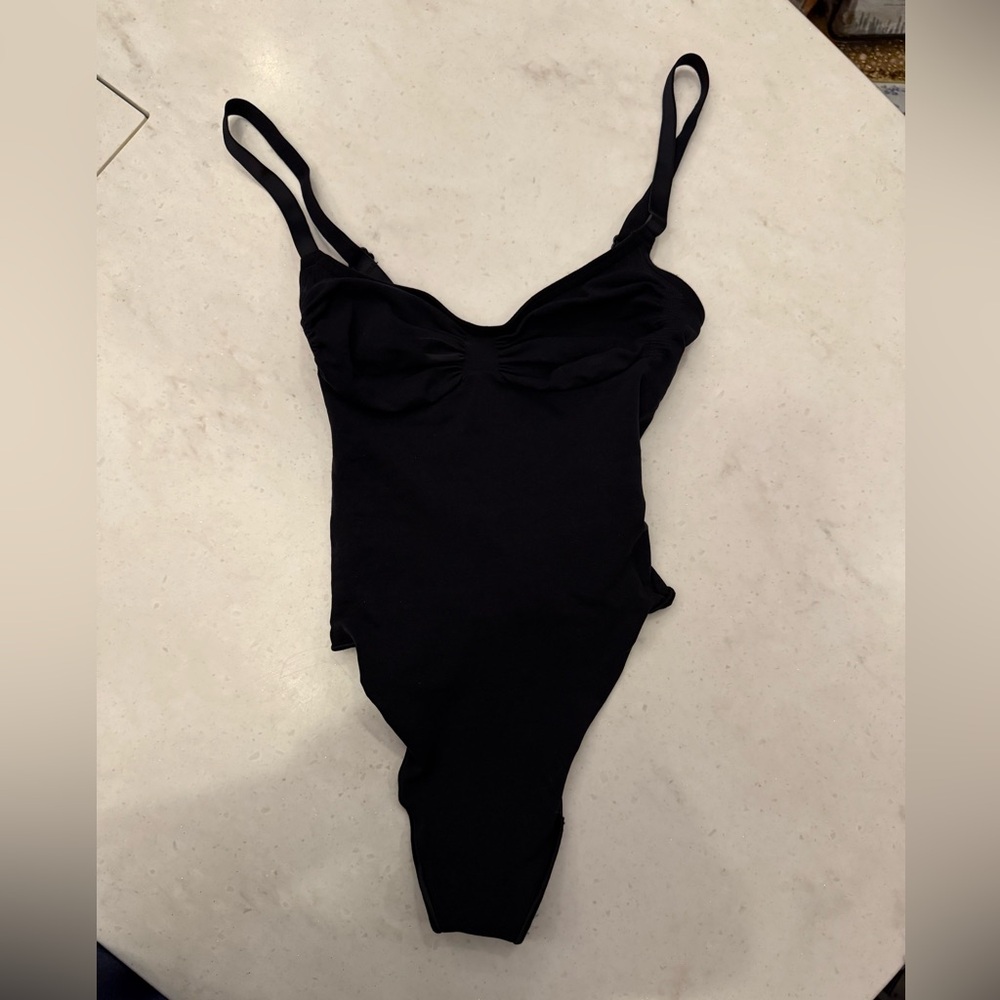 SKIMS Classic Black Bodysuit